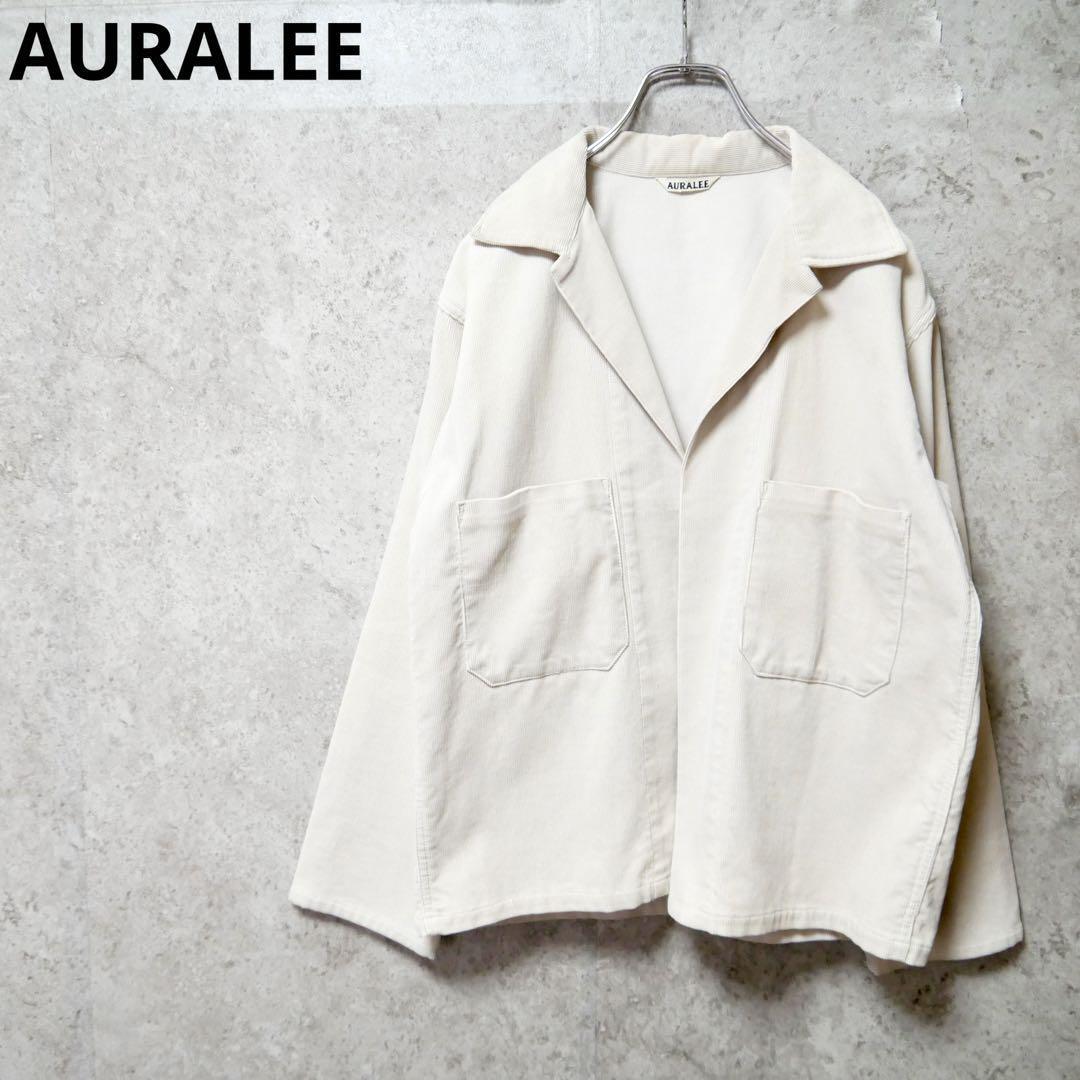 Auralee 2017 Washed Corduroy Shirt Jacket Open Collar Auralee 2017 Washed Corduroy Shirt Jacket Open Collar