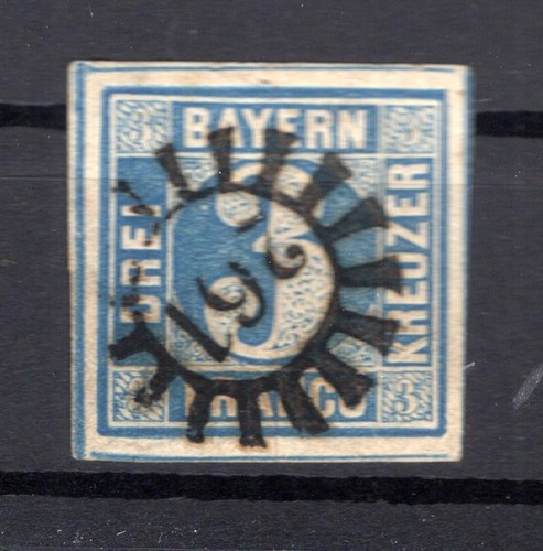 Bavaria Stamp with Number gMr261 On 2 Impeccable Stamped (B6236