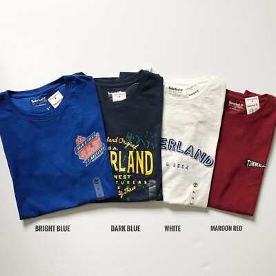 NWT Timberland Men's Roam Seek Short Sleeve Crew Neck T-Shirt Cotton Tee A1MPR