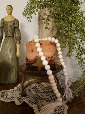 Natural Wood Bead Garland  Farmhouse Decor for AROMATHERAPY