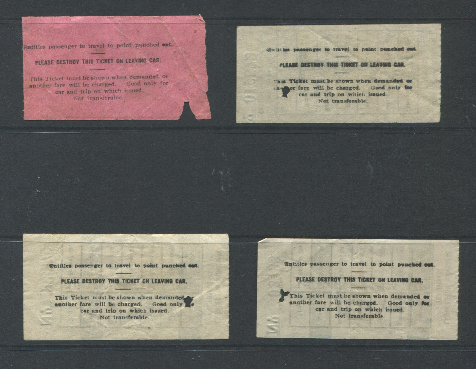 TASMANIA 1920S ( CIRCA) LAUNCESTON TEAM TOCKETS USED X 4. SCARCE. eBay
