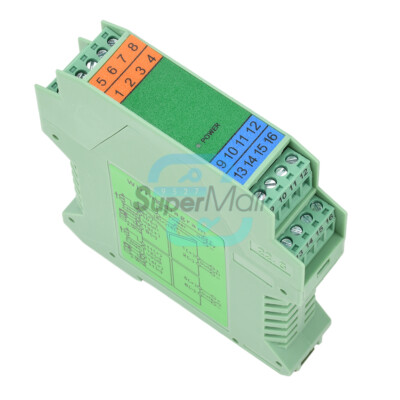 1 IN 2 OUT DC Current Voltage Signal Isolator 4-20mA Analog Signal Transmitter