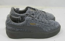 Puma Suede Platform Elemental Grey Steel Grey 362224-02 Women SIZE 6