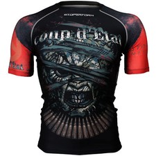 FX-308 COUP D'ETAT Skin Tight Compression Base layer Jiujitsu MMA BJJ Rash guard