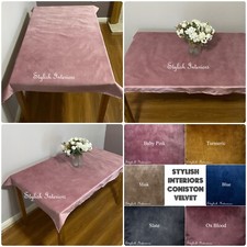 Hi-Quality Soft Conistion Velvet Handmade Rectangle Tablecloth Tableware Dining