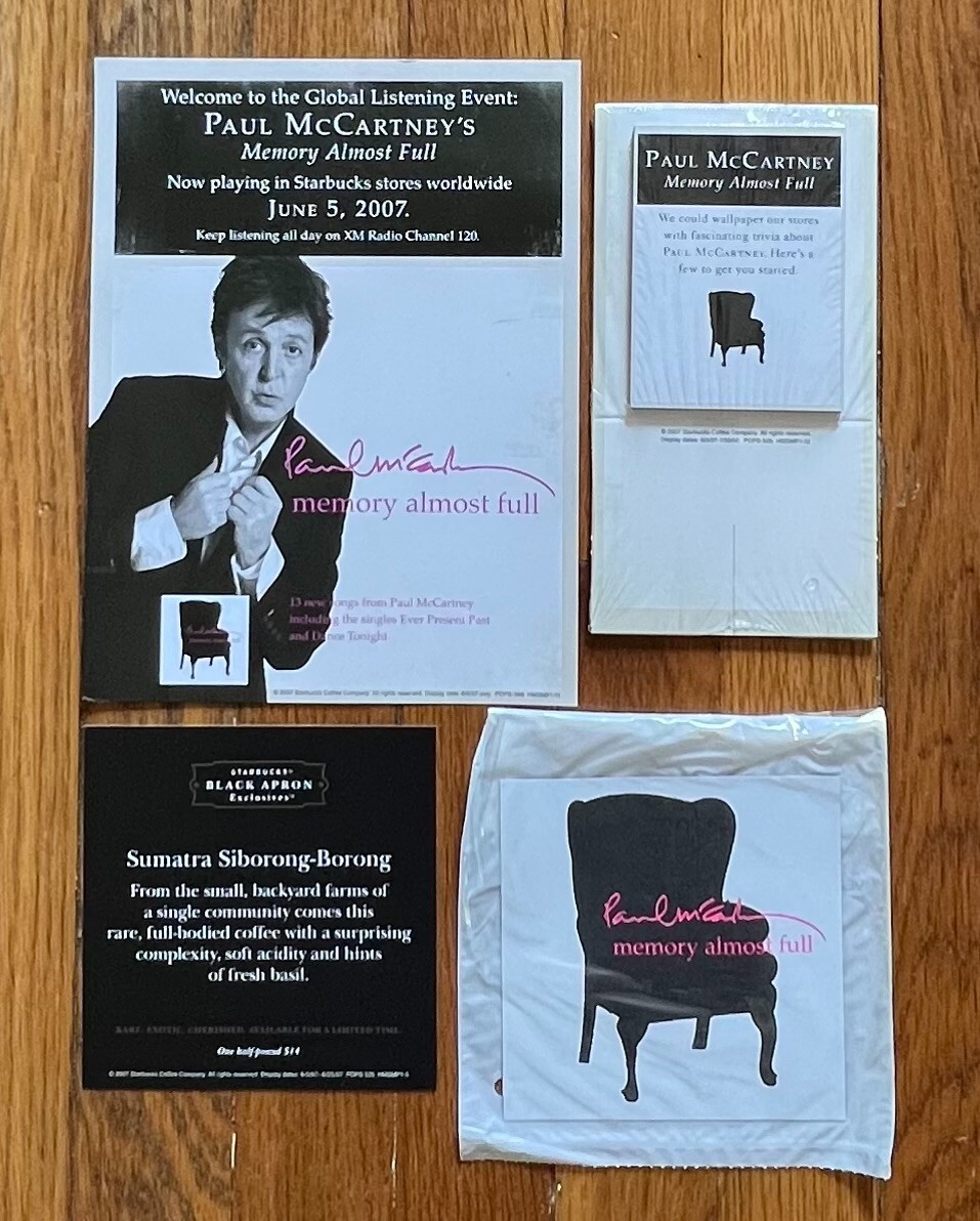 paul mccartney memory almost full (RARE） Paul McCartney - Memory Almost Full RARE (Starbucks) promo