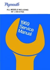 1969 Plymouth Fury Belvedere Satellite Shop Service Repair Manual Book Guide OEM