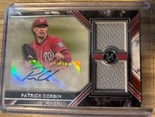 2022 Topps Museum Collection - Swatches Dual Relic Autograph Patrick Corbin /275