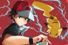 Anime pok mon pikachu red Stitched Gaming Mat Desk