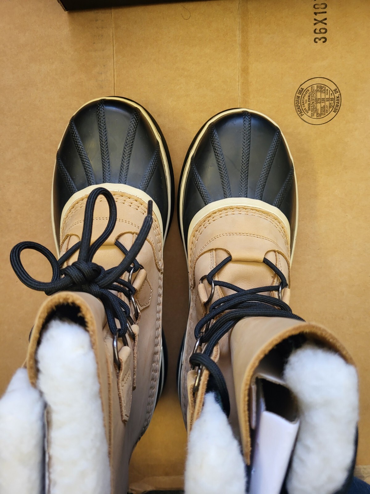SOREL Men's Caribou Waterproof Leather Snow Boots, Size 11.5 New image 9