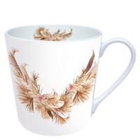 Tasse, Porzellantasse Potpourri Ring 0,3L By Ambiente | Boho, Federn