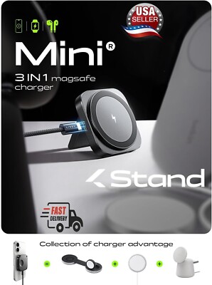 Wireless Fast Charger For Apple MagSafe iPhone 16 15 14 13 12 11 10 Pro ProMax