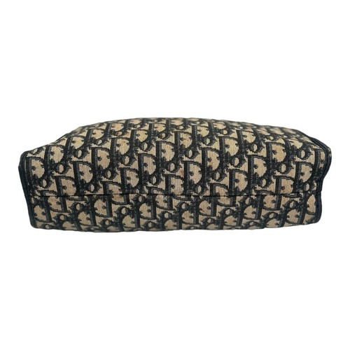 Christian Dior Navy Trotter Jacquard Clutch Bag - Bild 3 von 13