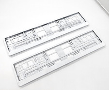 License Plates White Glossy License Plate Holder