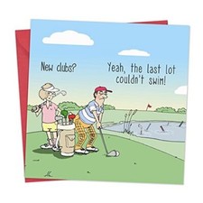 Funny Card Golfer   Blank Card - Funny Card Birthday   Humorous Birthday