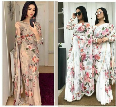 georgette sarees party wear