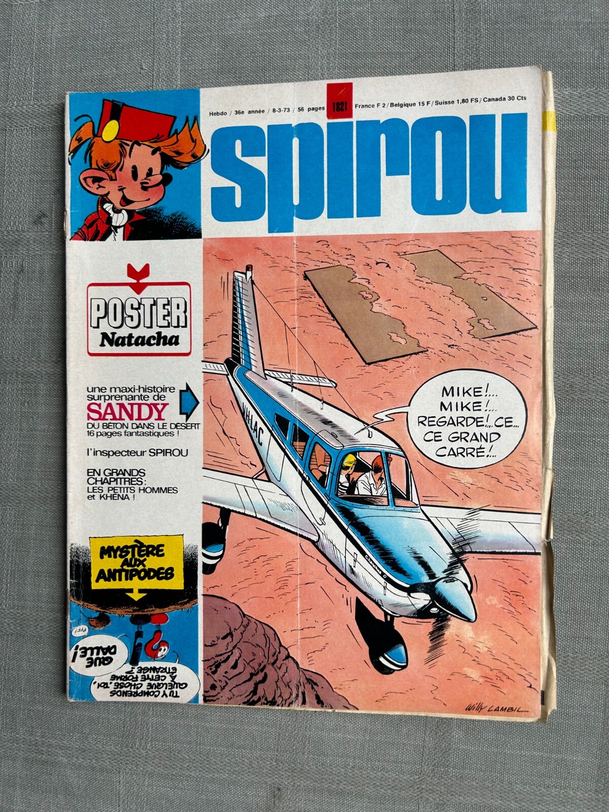 Spirou Weekly No. 1821 In Good Condition Without The Supplement