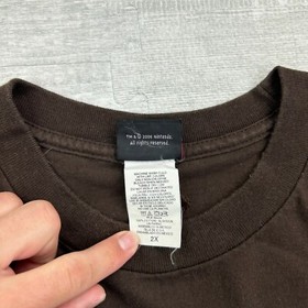 Vintage Y2K NES Controller Shirt Adult 2XL Brown Nintendo Video Game Gamer