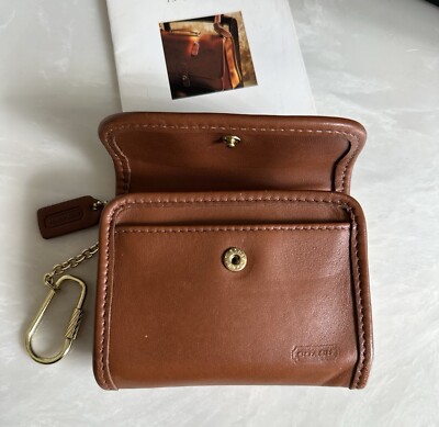 小物 VINTAGE COACH 7219 MULTIFUNCTION WALLET NEW COACH VINTAGE BRITISH TAN LEATHER MULTIFUNCTION WALLET