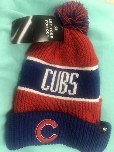 Chicago Cubs Beanie With Pom 47' Brand 