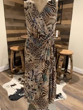 Nine West Size 4 Chiffons sand dunes Combo Dress NWT Gorgeous