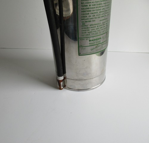 Vintage 1969 Badger Stainless Steel Water Fire Extinguisher WP-41 "CI" 2-A - Picture 13 of 24