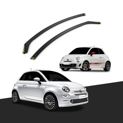 FIAT 500 or FIAT ABARTH 2007Up 3 Door Hatchback Wind Deflectors 2pc
