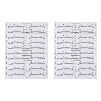 10/20/50Pcs Eyebrow Ruler Sticker Makeup Tattoo Shaper Stencil Measure Tool h