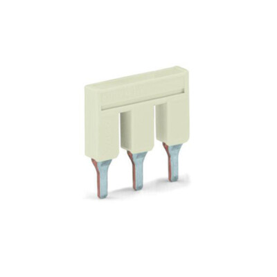 10pcs WAGO 2006-403 Push-in Type Jumper Bar 3-way Insulated Light Gray New