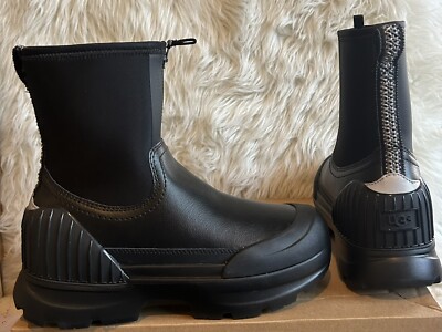 UGG Neumel X Zip Black Waterproof Boot Women s Size 8