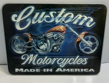 River's Edge Products Tempered Glass Cutting Board, 12" X 16" Custom Motorcycles