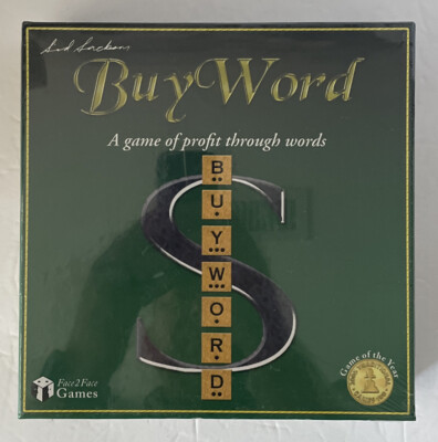 Sid Sackson ''Buy Word'' game, Face2Face games, new, factory sealed, 2005