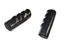 2x 30 mm Griff Muldengriff  f&uuml;r  Schubkarre Sackkarre Karre Rohr -  SCHWARZ