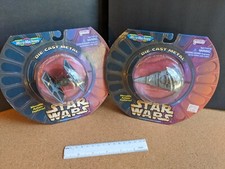 Lot of 2 Star Wars Micro Machines 1996 Die Cast Metal Ships New in Box Galoob