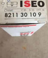 ISEO F5  L40mm Cylinder Lock  CYLINDER 30 10  9 WITH 2 Keys   821130109