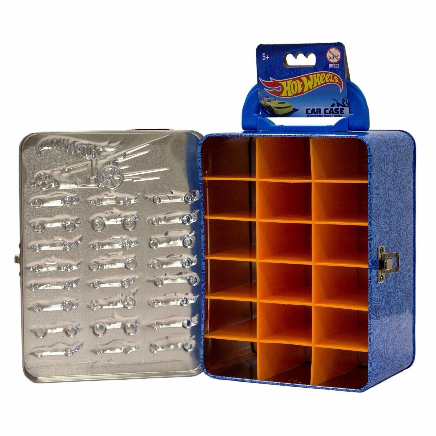 Hot Wheels Metal Storage Case for 18 vehicles (design as shown) - Picture 2 of 2