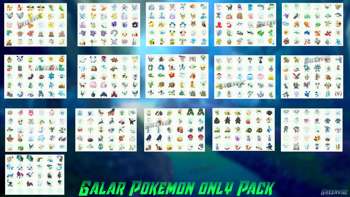 Pokemon Sword Shield Complete shiny Pokedex All Home Full Galar