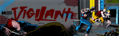 Vigilante Arcade Marquee 26'' x 8''