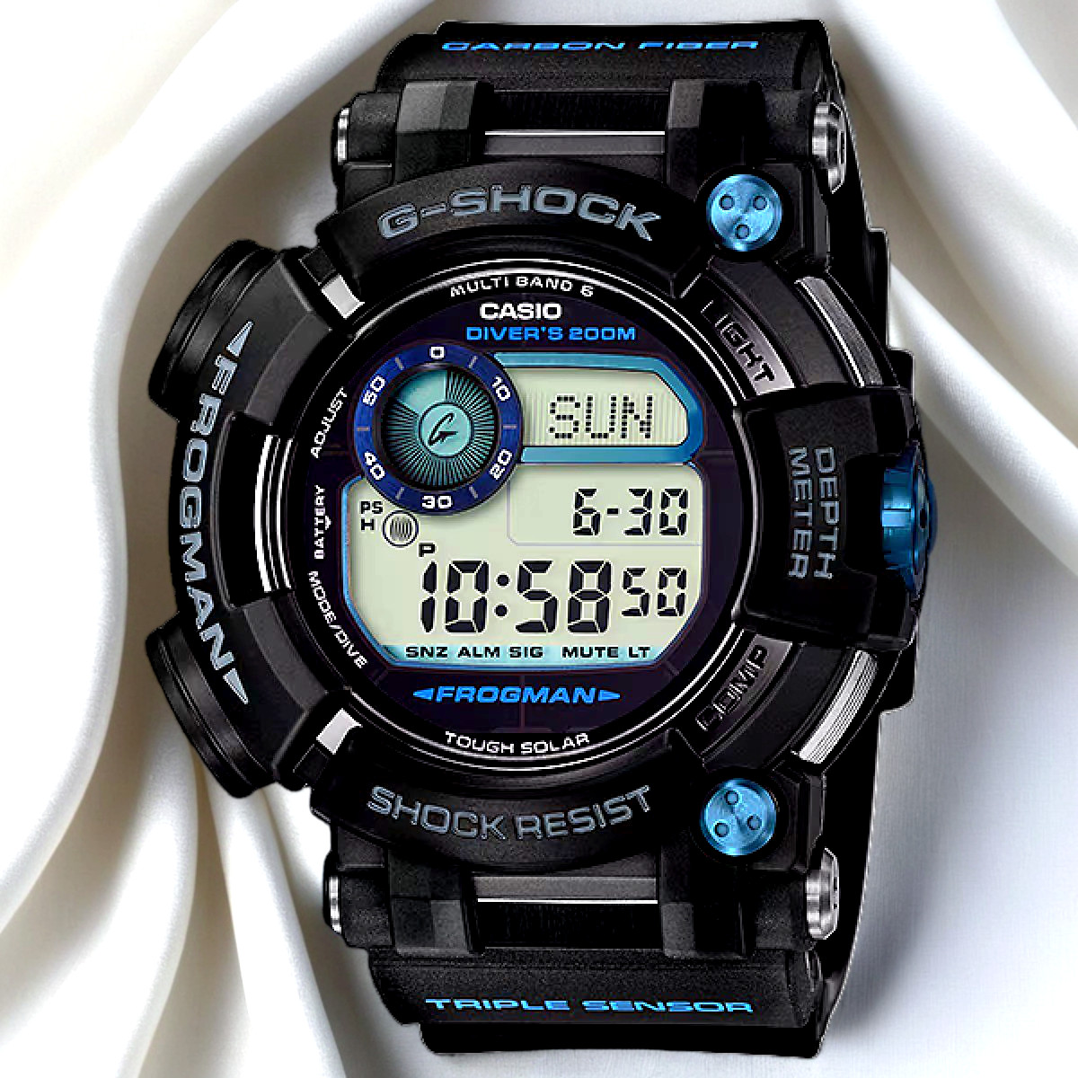 CASIO G-SHOCK GWF-D1000B-1JF Blue Master of G FROGMAN Men's