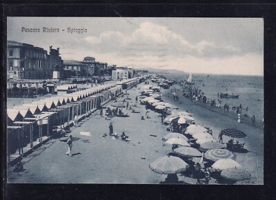 Postcard Pescara Riviera Beach ANIMATED OB116 #
