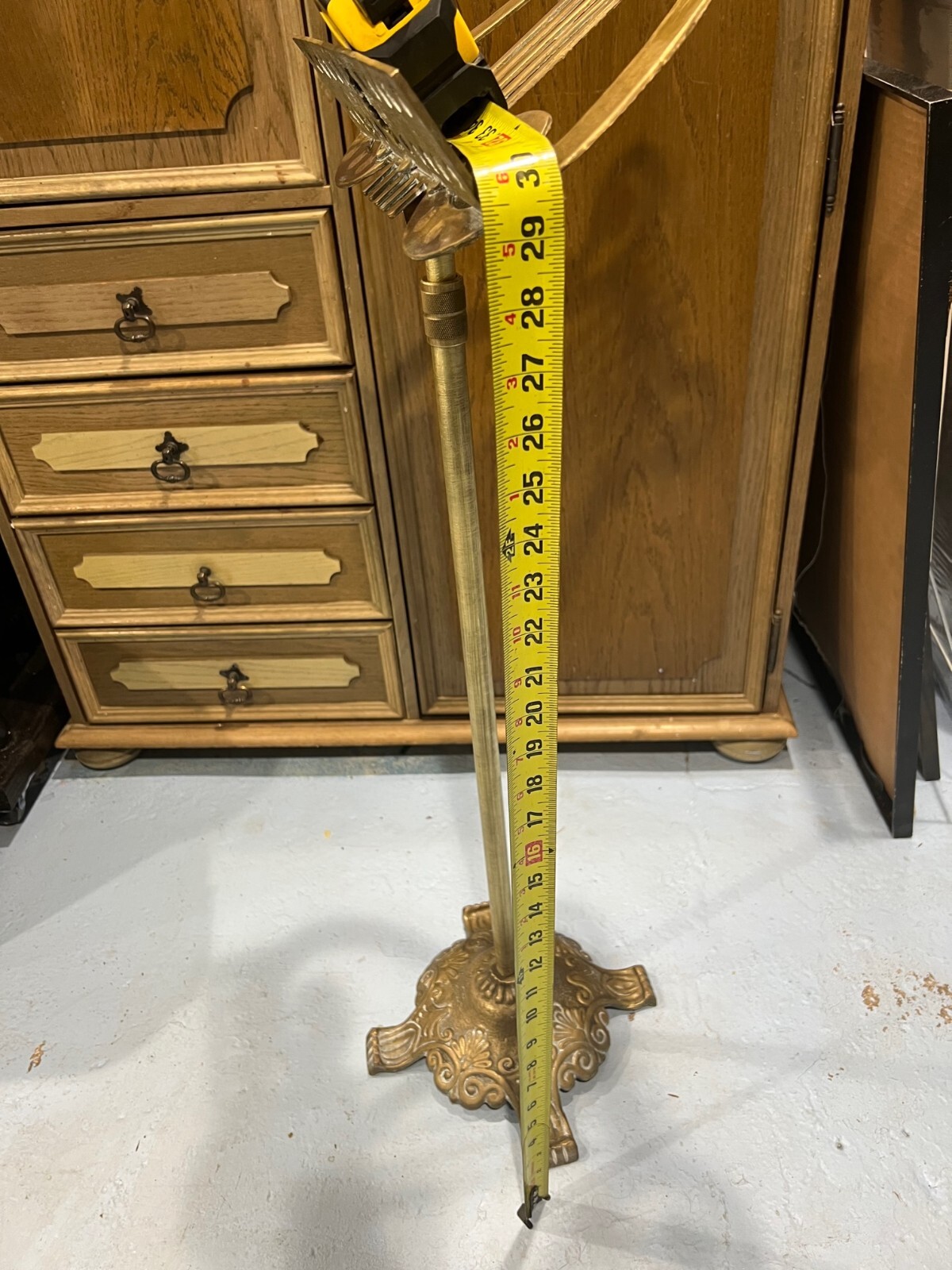 VINTAGE ORIGINAL ORNATE BRASS MUSIC STAND eBay