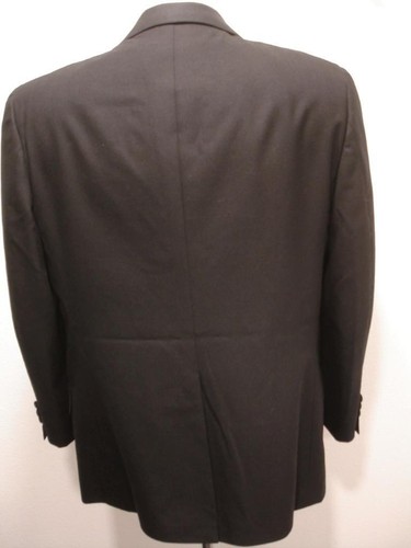 Men's 42S Al's Formal Wear Black Tuxedo Suit Jacket Formal Evening Satin Lapels - Picture 5 of 15