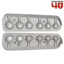 Stampo affondatore pesca palla 10-15-20-25-30-40 g pesi e affondatori stampo piombo