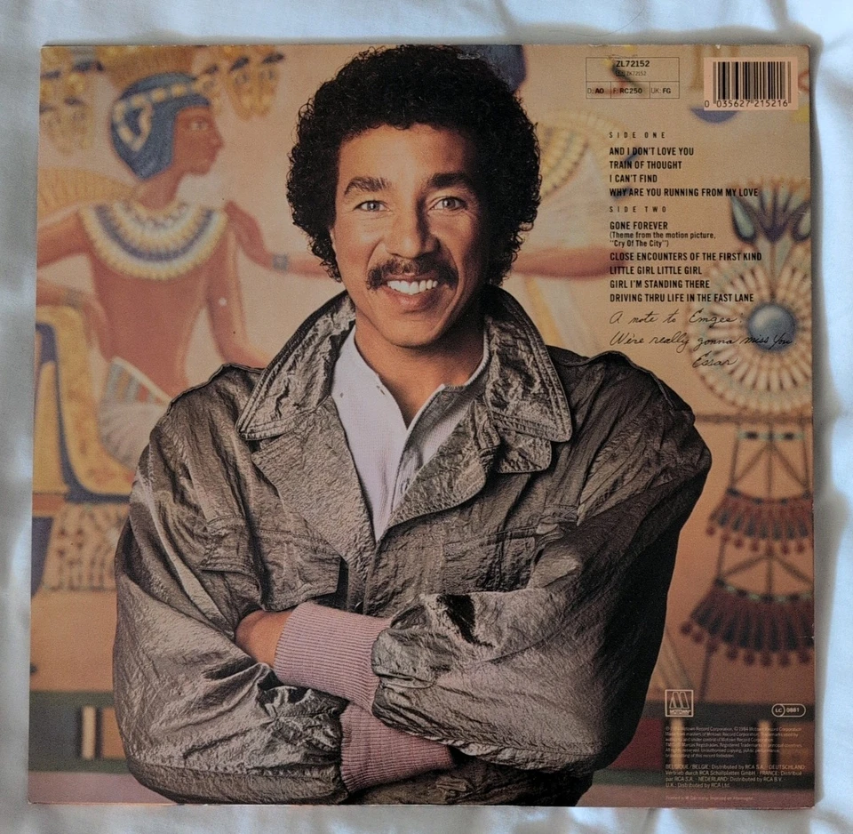 Smokey Robinson - Essar LP 1984 Soul R&B Motown ZL72152 German Press with inner - Image 2 of 4