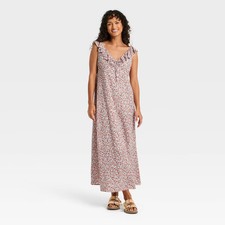 Women's Sleeveless Ruffle Maxi Sundress - Universal Thread