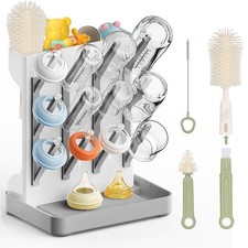 Baby Bottle Drying Rack: Vertical Space Saving Countertop Drying Rack - BPA-F...