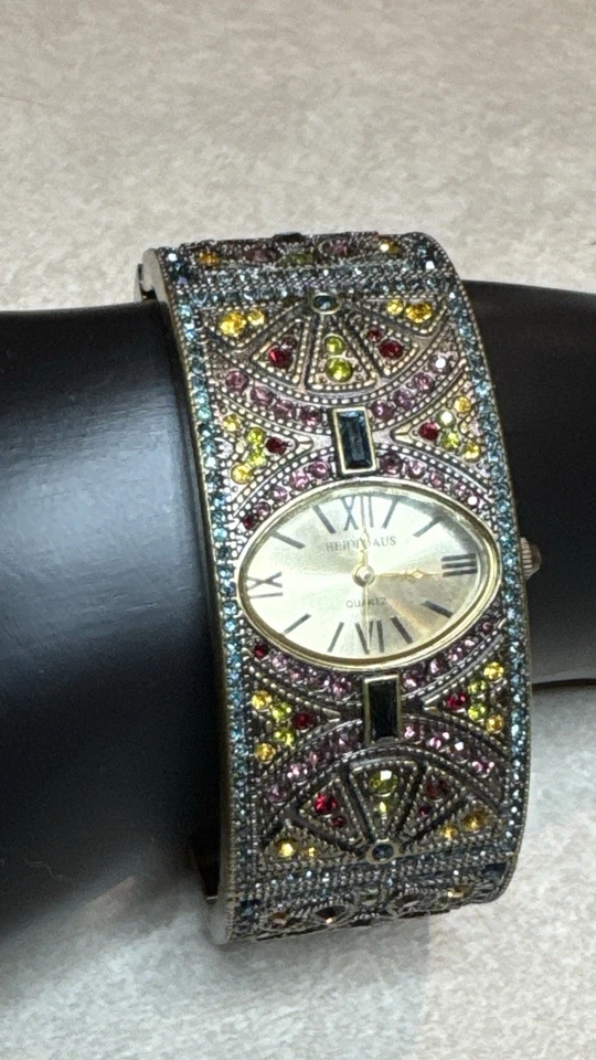 Reloj pulsera vintage de diamantes de imitación Heidi Daus para mujer B7908 Foto 3 de 4