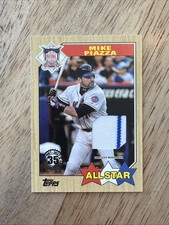 Mike Piazza 2022 Topps Series 2 1987 Topps All-Star Relics #87ASR-MP Mets