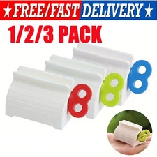1/2/3 Toothpaste Squeezer Bathroom Tube Easy Stand Dispenser Rolling Holder Seat