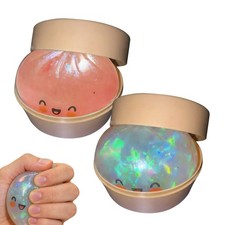 Rare Pink Glitter Dumpling Squishy - Mystery Blind Box Bao Bun